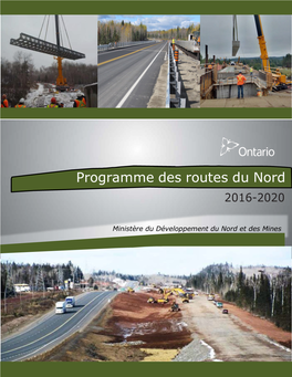 Programme Des Routes Du Nord 2016-2020