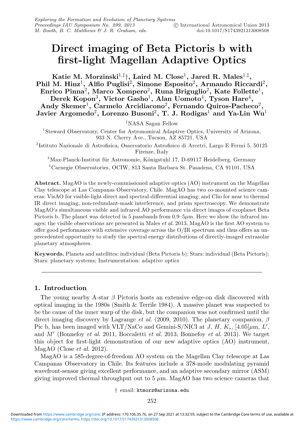 Direct Imaging of Beta Pictoris B with First-Light Magellan Adaptive Optics