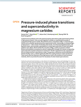 Pressure-Induced Phase Transitions and Superconductivity In