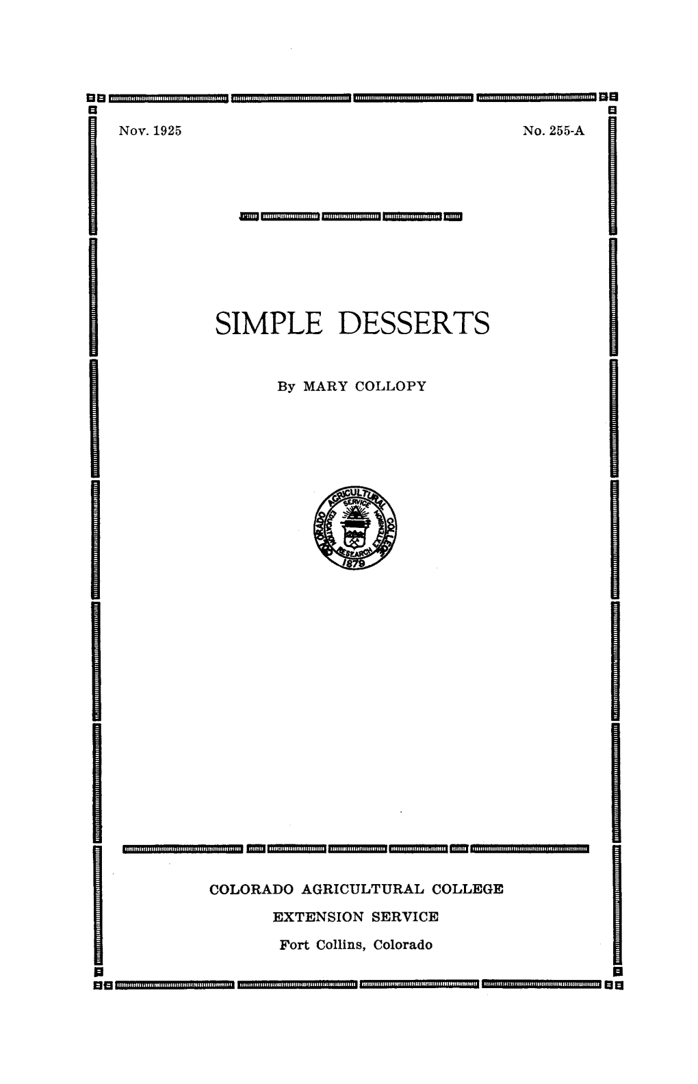 Simple Desserts