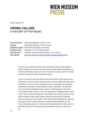 Vienna Calling a History of Pop Music