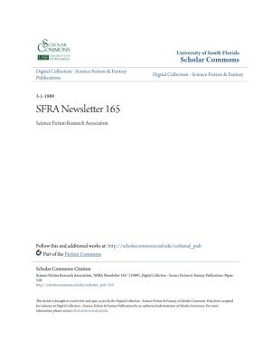 SFRA Newsletter Published Ten Times a Vear Iw the Science Fiction Research Associa­ Tion