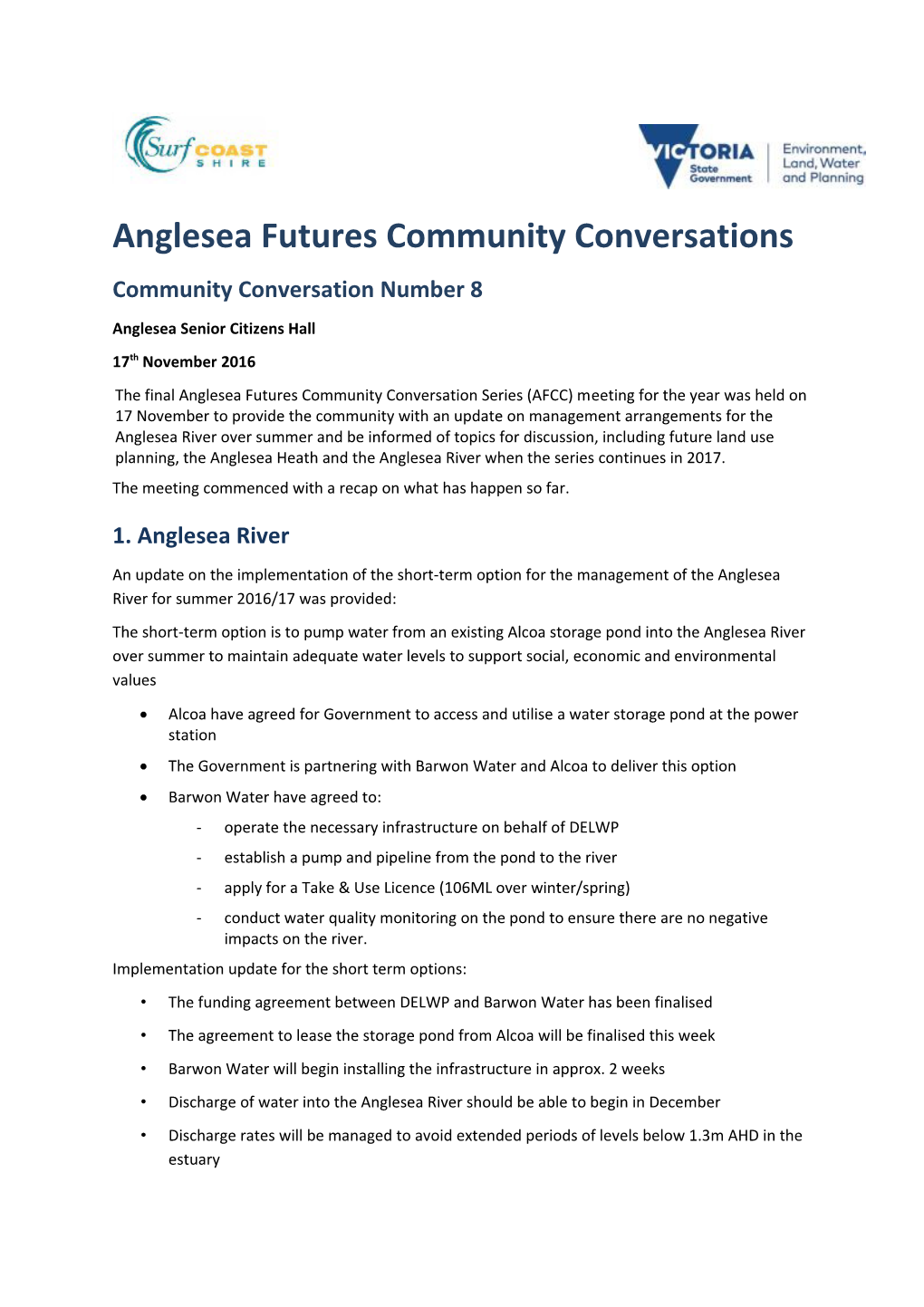 Anglesea Futures Community Conversations