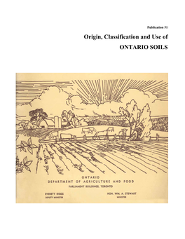 Origin, Classification and Use of Ontario Soils. 1967