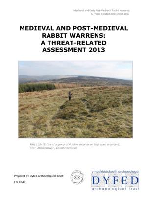 Rabbit Warrens Report 2013