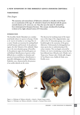 A New Synonymy in the Horsefly Genus Hybomitra (Diptera: Tabanidae)
