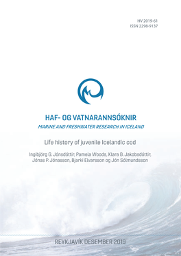 Haf- Og Vatnarannsóknir Marine and Freshwater Research in Iceland