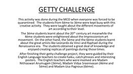 Getty Challenge