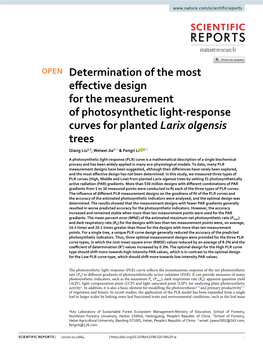 Determination of the Most Effective Design for the Measurement Of