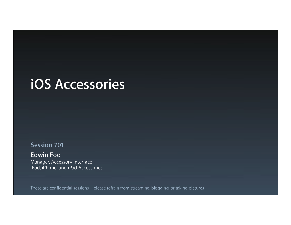 Ios Accessories