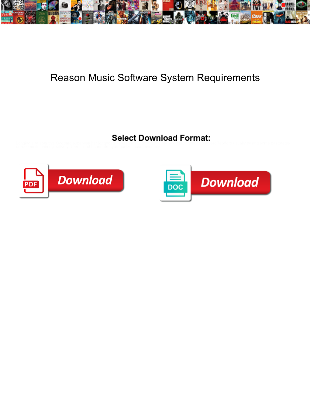 Reason Music Software System Requirements