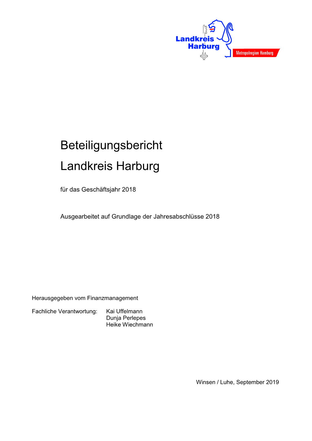 Beteiligungsbericht Landkreis Harburg