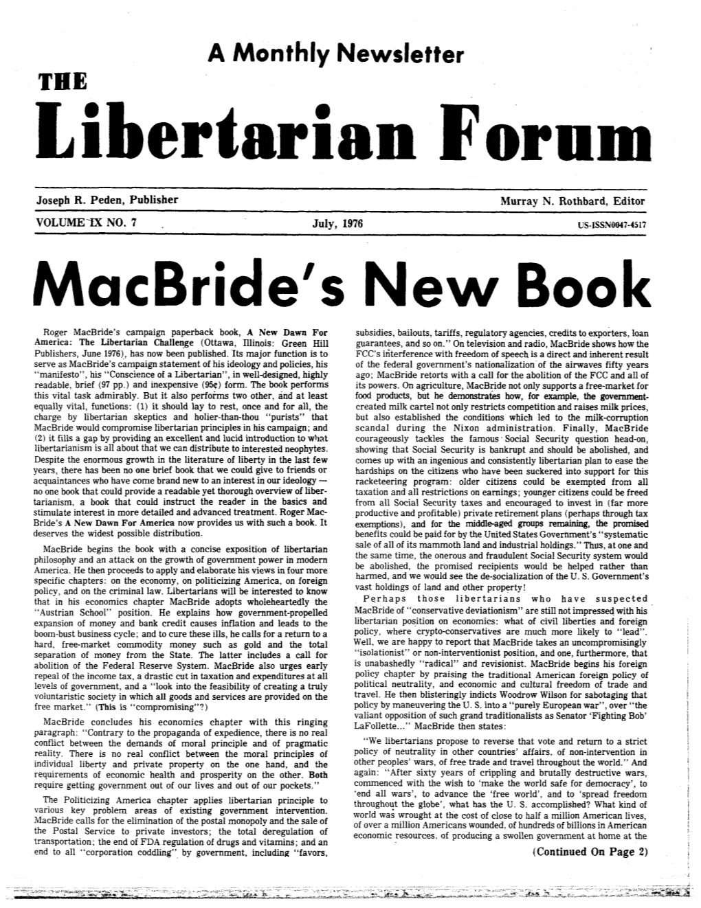 Libertarian Forum