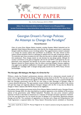 Georgian Dream's Foreign Policies