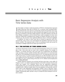 Basic Regression Analysis with Time Series Data
