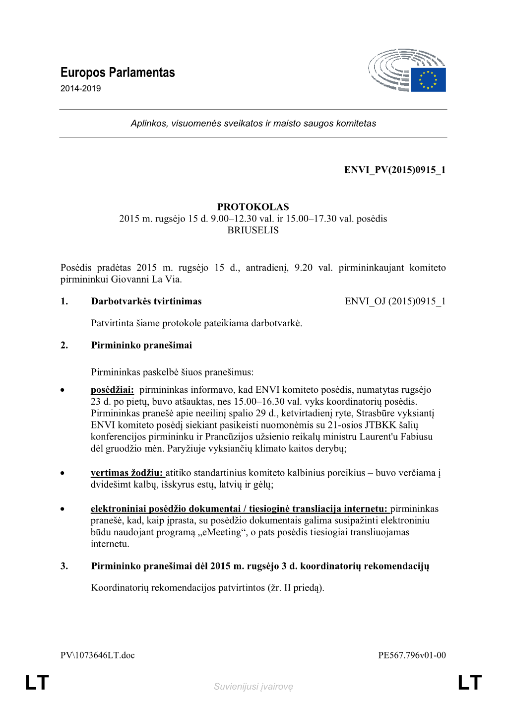 Europos Parlamentas 2014-2019