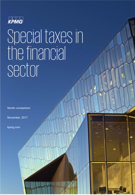 Special Taxes in the Financial Sector