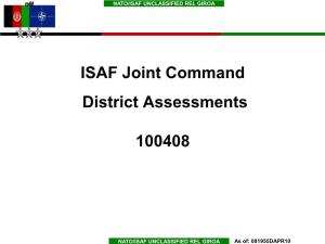 (KABUL Province) District Assessment