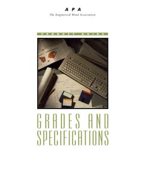Grades and Specifications Contents Introduction