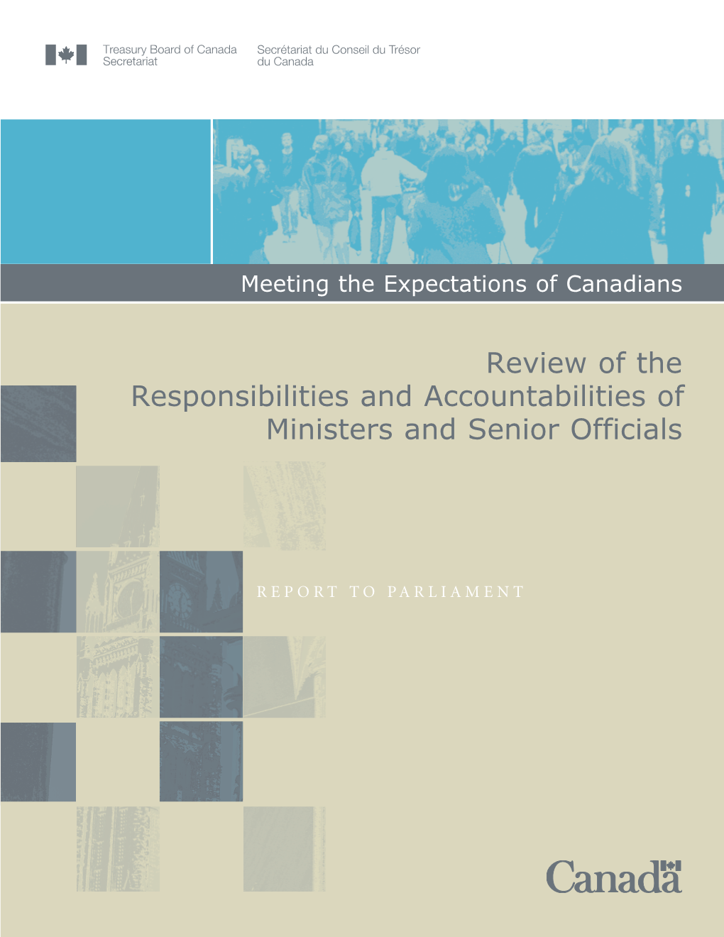 Review of the Responsibilities and Accountabilities of Ministers and Senior Officials