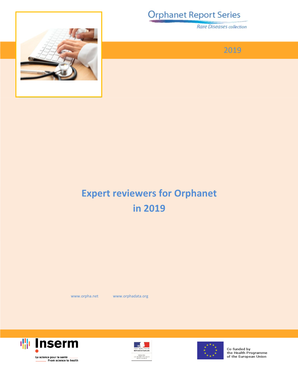 Expert Reviewers for Orphanet in 2019 2