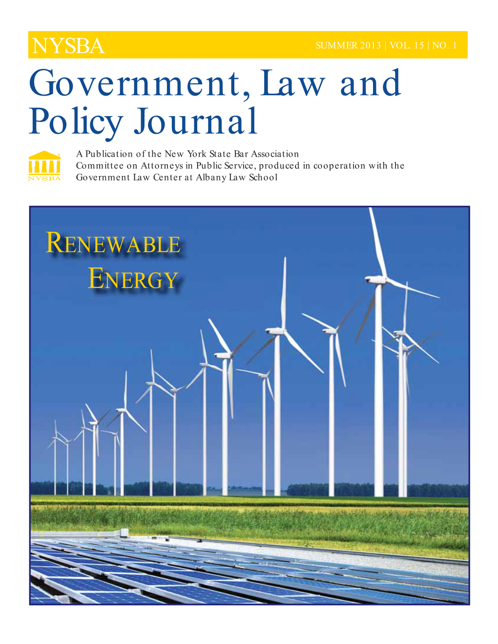 Government, Law and Policy Journal