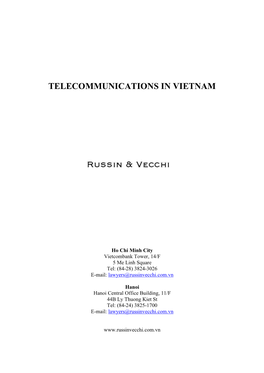 Telecommunications in Vietnam