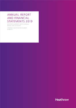 Annual Report and Financial Statements 2019