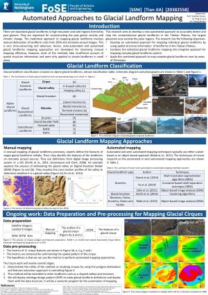 Automated Approaches to Glacial Landform Mapping Tian JIA