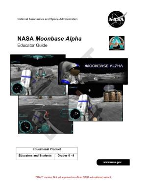 NASA Moonbase Alpha Educator Guide