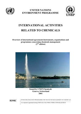 International Activities Related to Chemicals