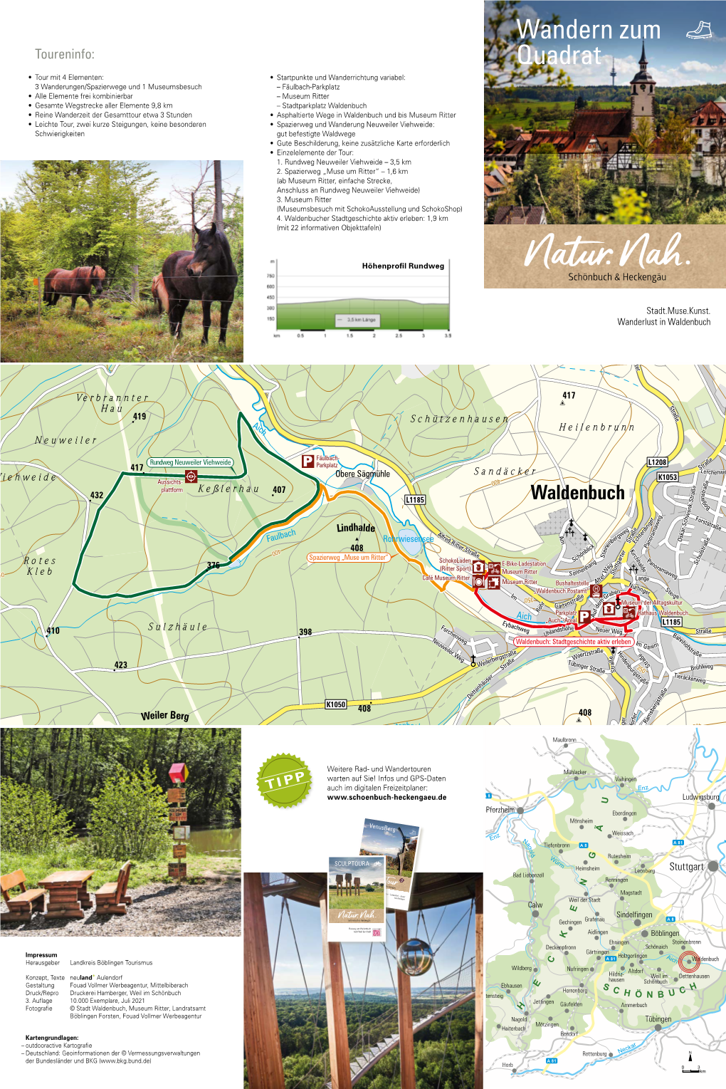 Wandern Zum Quadrat