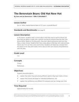 The Berenstain Bears: Old Hat New Hat by Stan and Jan Berenstain / ISBN: 0-394-80669-7