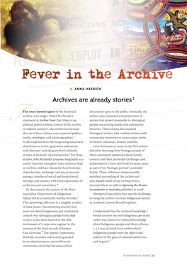 Archives Are Already Stories 1