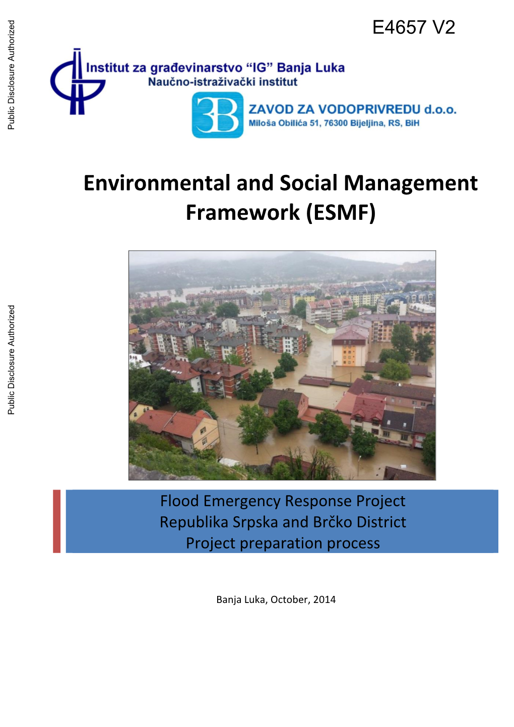 Environmental and Social Management Framework (ESMF)