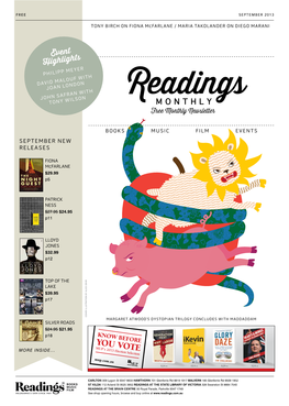 Read Readings Monthly, September 2013 Here