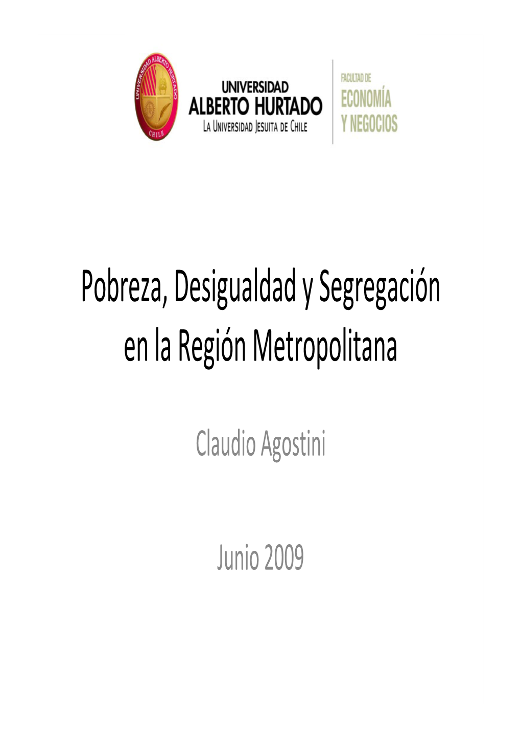 Segregación En Santiago