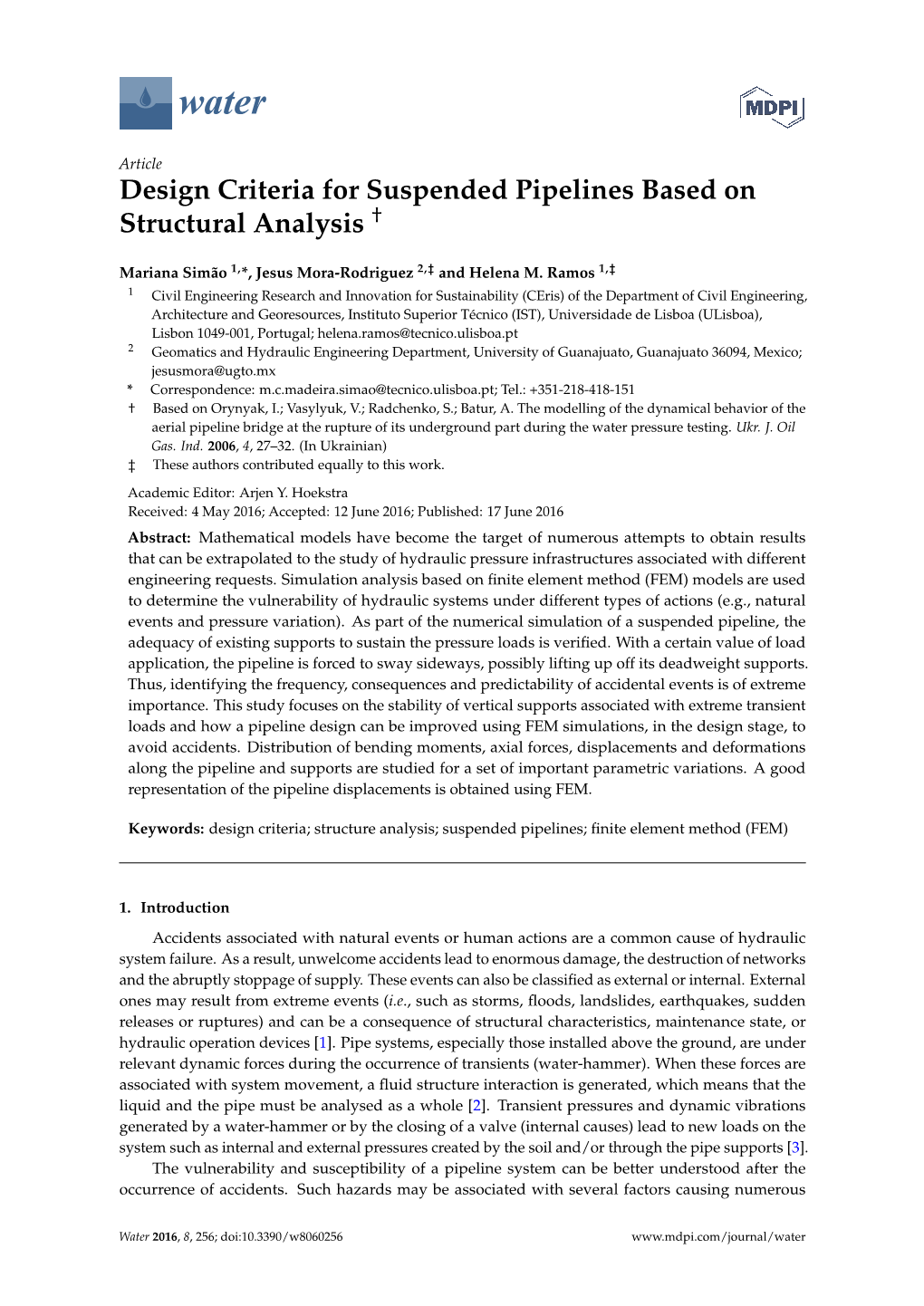 design-criteria-for-suspended-pipelines-based-on-structural-analysis