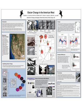 Glacier Change in the American West ANDREW G