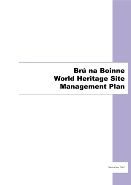 Brú Na Boinne World Heritage Site Management Plan