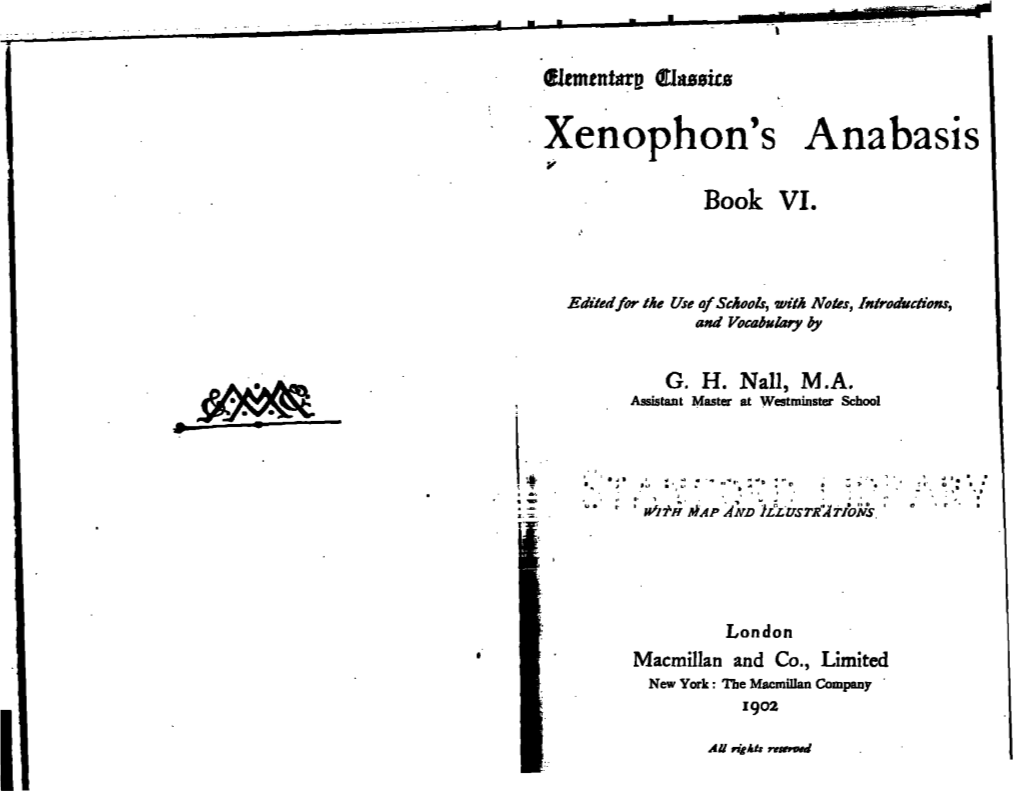 Xenophon's Anabasis Y Book VI