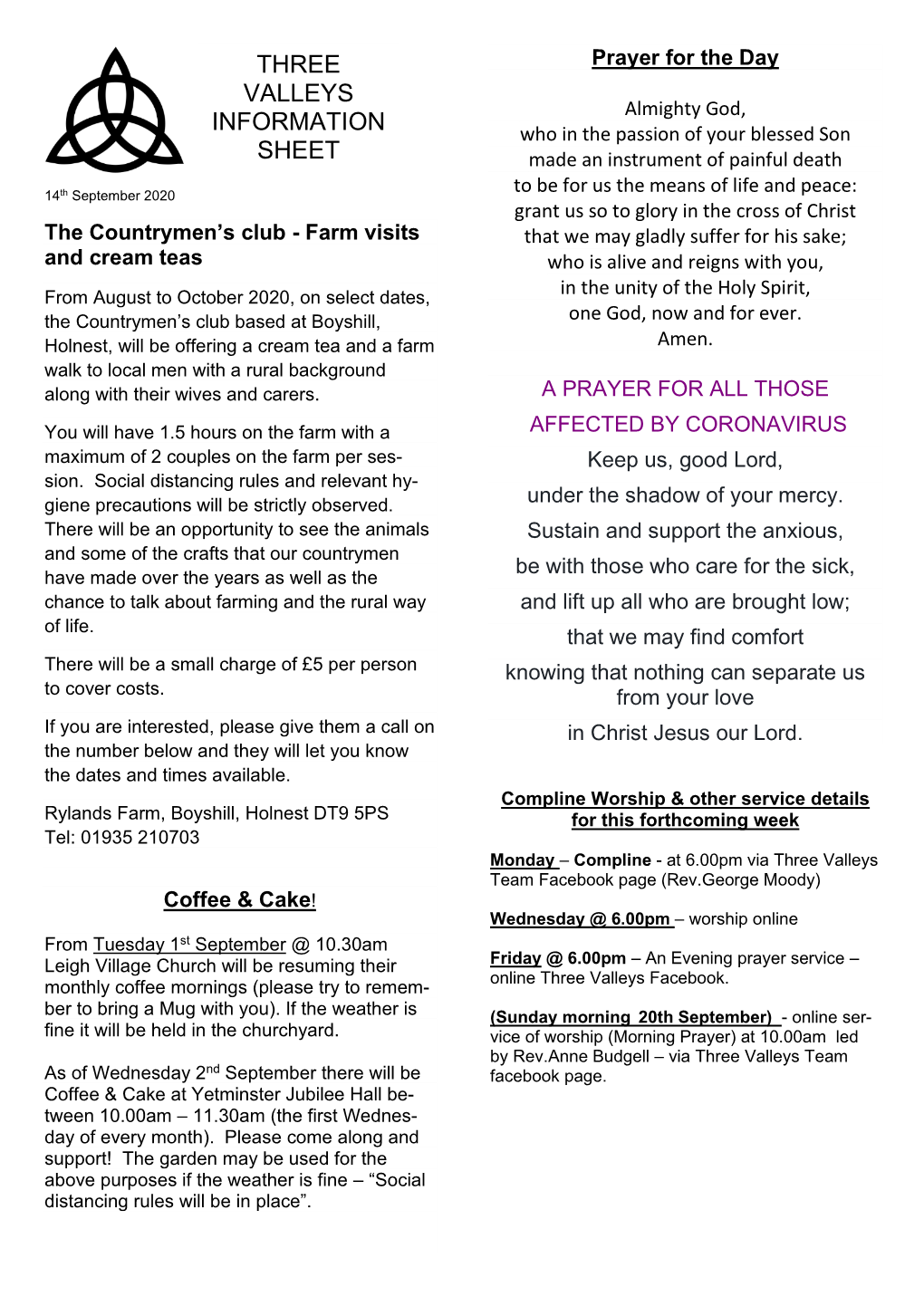 Three Valleys Information Sheet