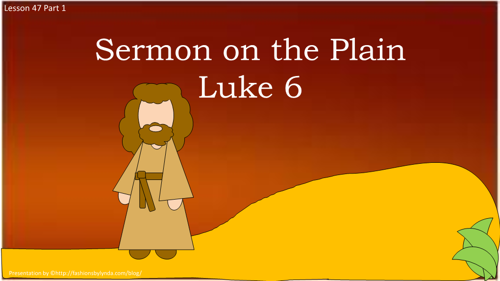 Sermon on the Plain Luke 6