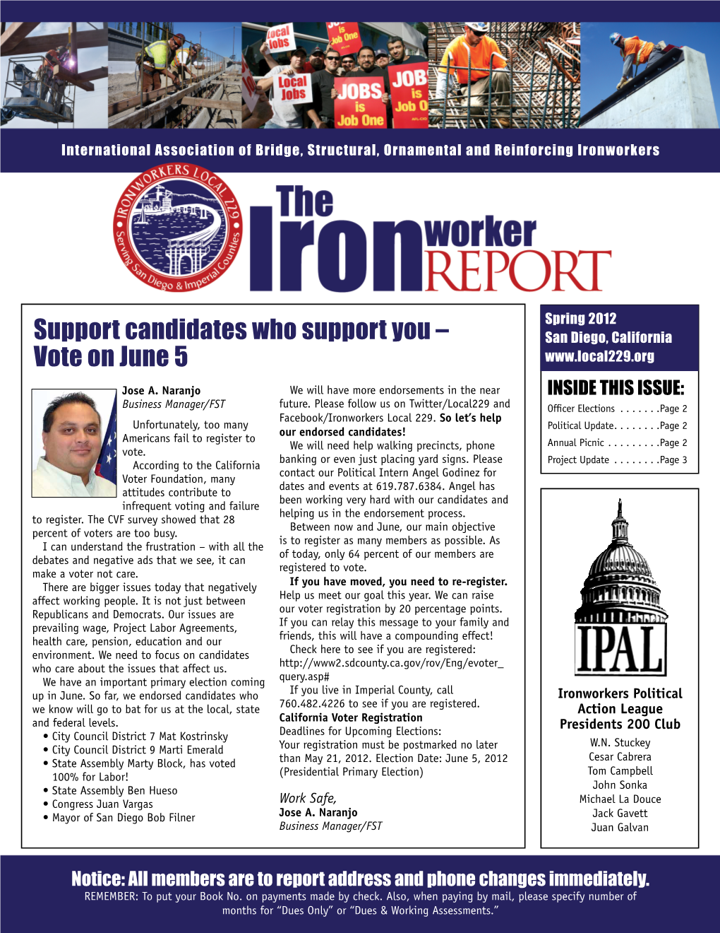 Support Candidates Who Support You – Vote on June 5
