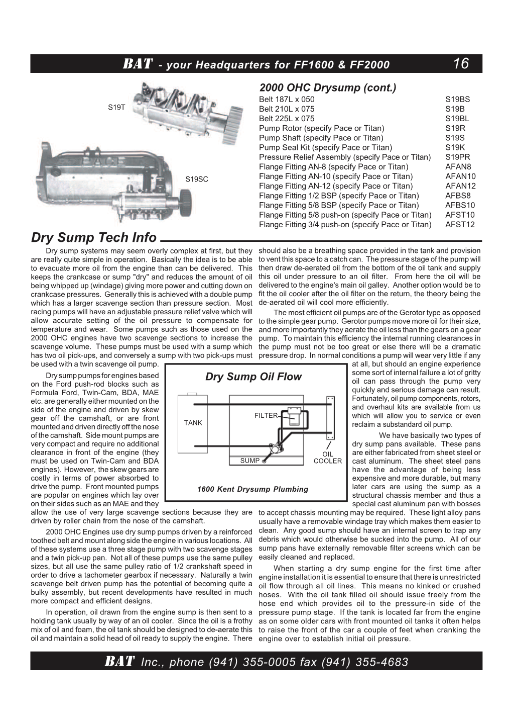 Dry Sump Tech Info