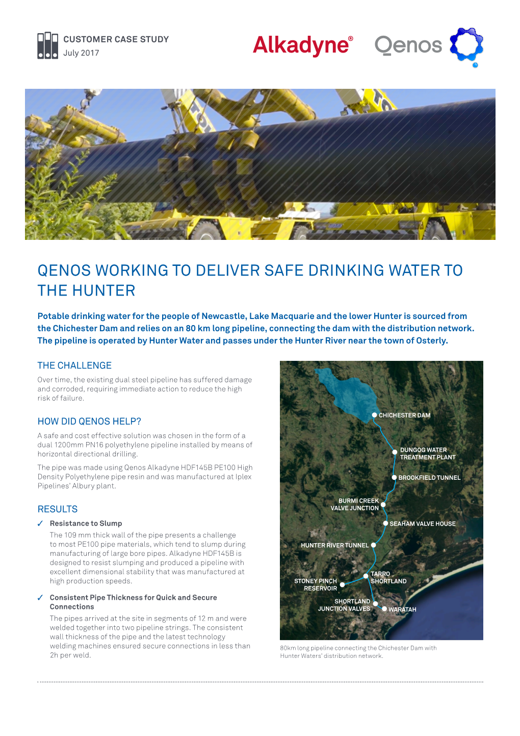 Qenos Working to Deliver Safe Drinking Water to the Hunter
