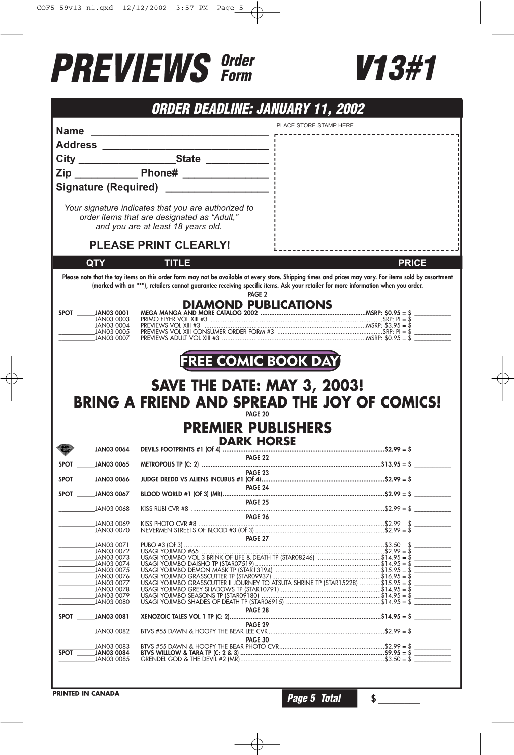 COF5-59V13 N1.Qxd 12/12/2002 3:57 PM Page 5