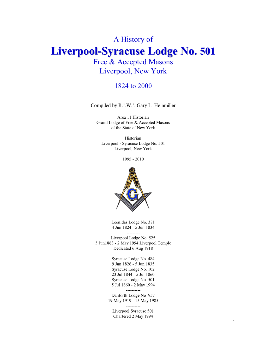 History of L'pool, Syr, Danforth Lodges