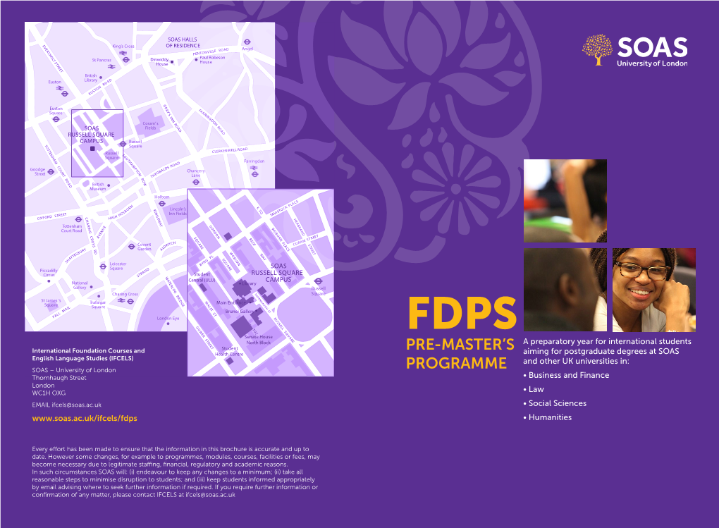 FDPS Pre-Master's Brochure