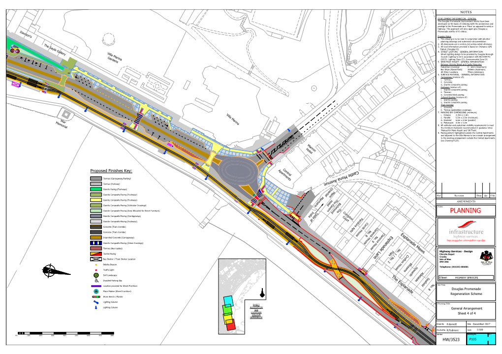 General Planning Arrangement Sefton to Castle Mona Avenue